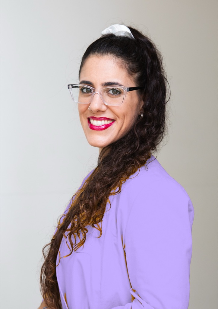 Sofía Silva Berenguer, Decision Facilitator, smiling in a lilac blazer